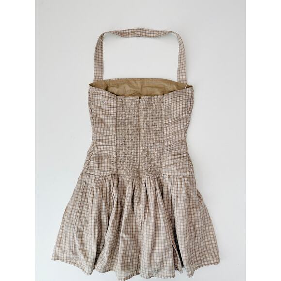 Abercrombie and fitch checkered halter mini dress - size small - Picture 5 of 5